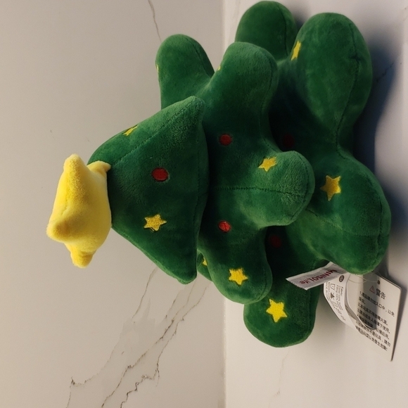 𝅺NWT Vintage MinisoLife Christmas Tree Plush Stuffed tree 12"h x 12"w - Picture 4 of 11